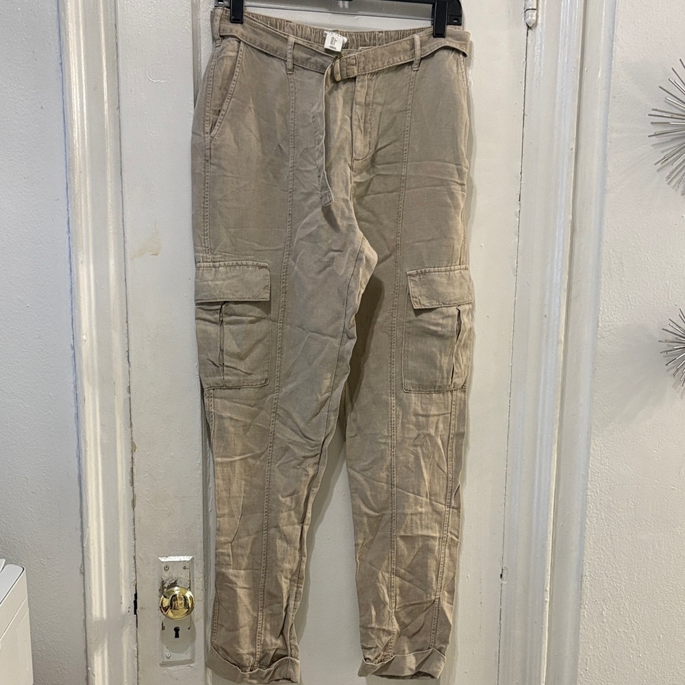 Nicole Miller Khaki Cargo Pants for Women